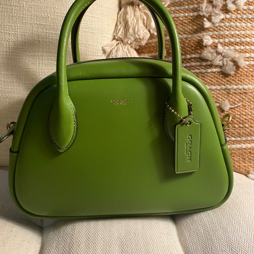 Coach Borough Bowling Bag in Dark Lime
